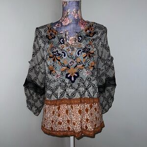 Anthropology Small Gray Blouse